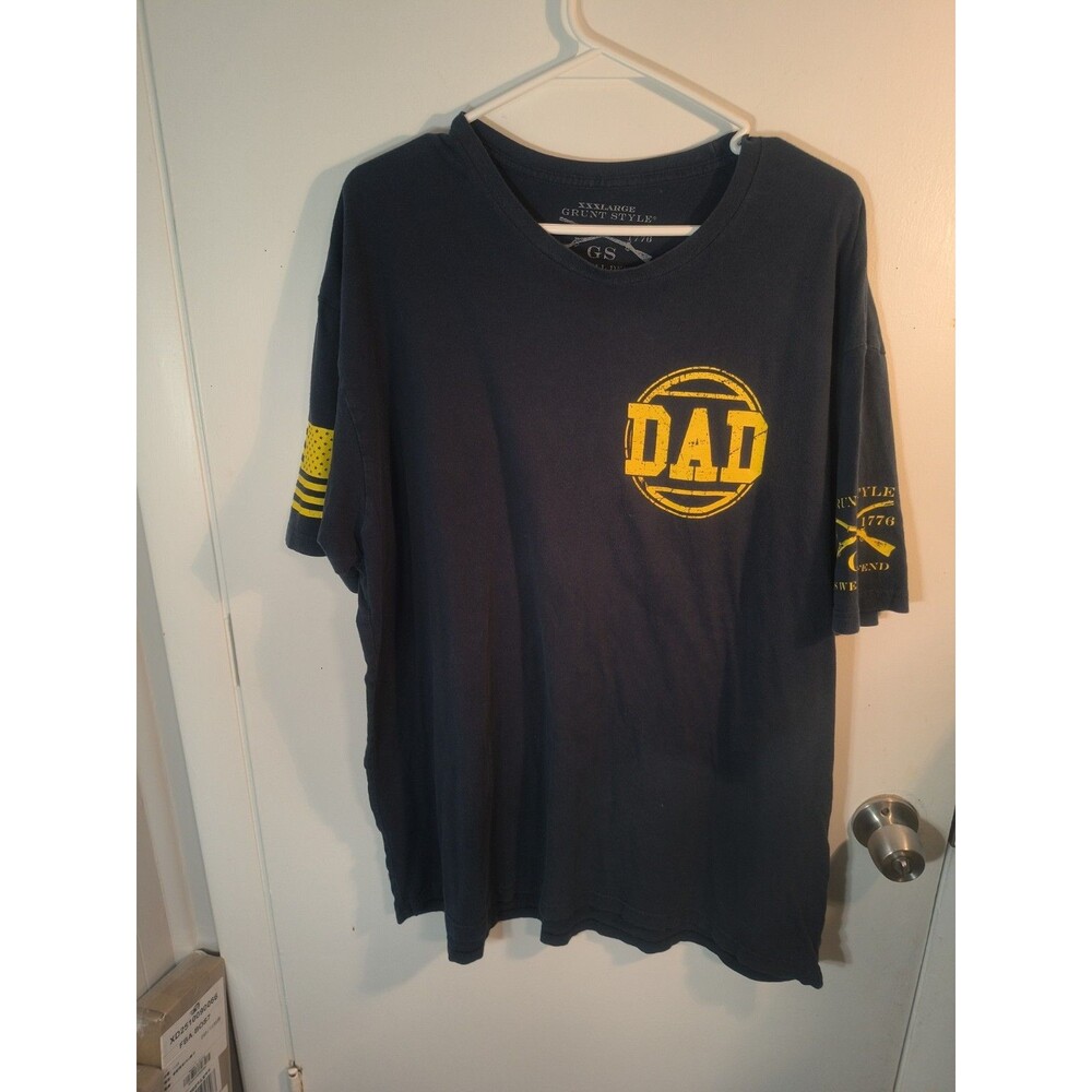 Grunt Style 3XL T Shirt Mens XXXL DAD Defends Against Douchebags Navy Blue Tee